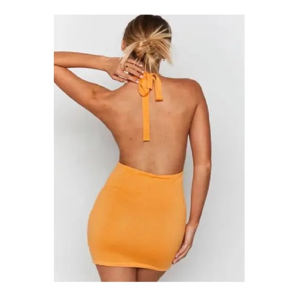 Sexy Backless Halter Dress Bodycon Micro Mini Dress Party - Picture 5 of 10